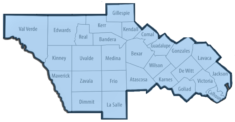 The 28 Counties of Texas Region 8